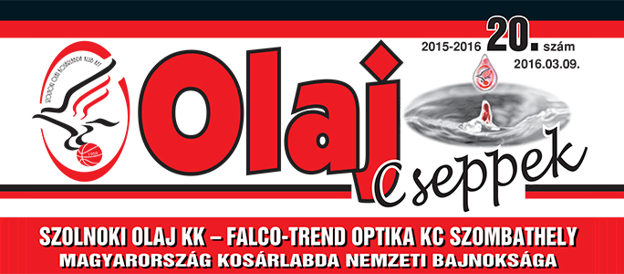 Olaj Cseppek 2015-2016 / 20. szám