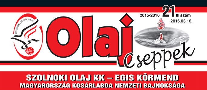 Olaj Cseppek 2015-2016 / 21. szám