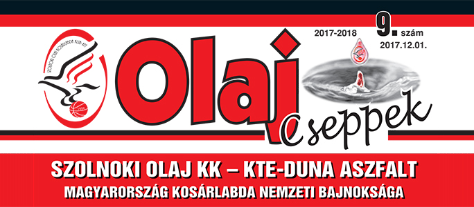 Olaj Cseppek 2017-2018 / 9. szám