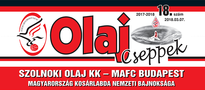 Olaj Cseppek 2017-2018 / 18. szám