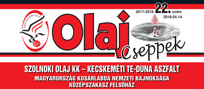 Olaj Cseppek 2017-2018 / 22. szám